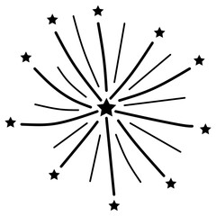 firework silhouette vector