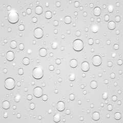 water drops on glass