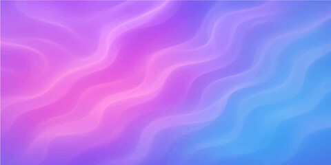 Abstract purple background with soft flowing satin waves and blue liquid texture pattern