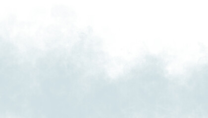 Ethereal white smoke mist fog effect on transparent background for creative design projects isolated on transparent background