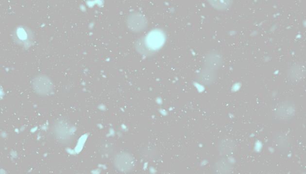 Realistic snowfall overlay effect for winter scenes, cold weather, and holiday designs isolated on transparent background
