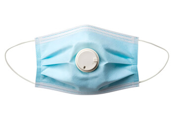 Medical face mask with valve for healthcare protection against viruses