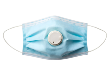 Medical face mask with valve for healthcare protection against viruses