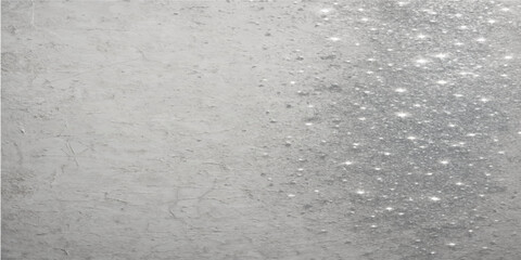 Water drops on a textured gray wall surface with a rough paper pattern background