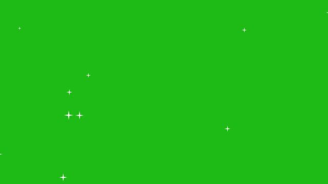 Flashing lens flares,starry sky,twinkling glowing white cartoon doodle stars sparkle animation with shimmering glitter dust trails,star twinkle background, multiple camera flashes on black background