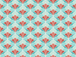 Seamless vector art deco pattern. Abstract background.