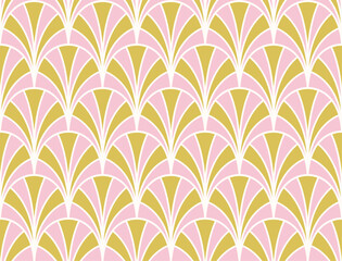 Seamless art deco abstract pattern. Geometric modern background. Vector illustration.