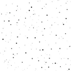 Minimal seamless dotted pattern with scattered black and gray dots on clean white background, perfect for modern design projects, wallpapers, fabrics, packaging, wrapping paper 