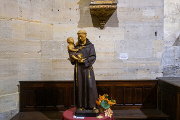 vue de la chapelle de l'hôpital de la Pitié Salpêtrière dans le treizième arrondissement de...
