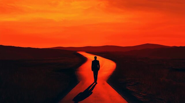 岐路に立つビジネスマンの決断の瞬間