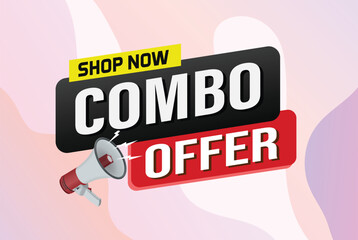 "combo offer sale word mega phone concept vector illustration and 3d style, landing page, template, ui, web, mobile app, poster, banner, flyer, background, gift card, coupon, label, wallpaper


