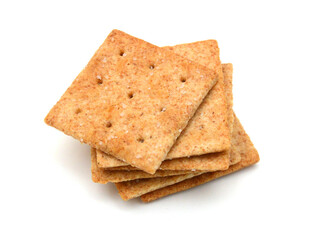 Cracker isolated on white background