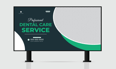  Dental Health Care Doctor Service Marketing Billboard Template Design