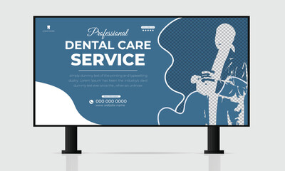  Dental Health Care Service Billboard Template Design