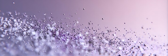 A lilac background with particles
