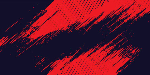 Halftone dots red and blue color pattern gradient grunge texture background. Dot pop art comic sport style vector illustration. grunge vector dots . eps 10 © kaira