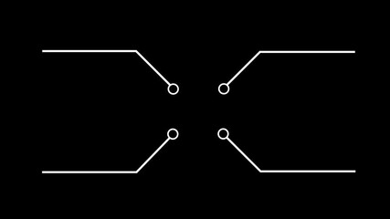 Network Connection concept, Hub, Social Network Isolated Flat Line Icon. molecule icon. compound of molecular structures. Glowing Data Cables Transferring Information