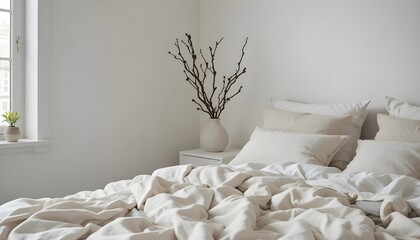 Modern and cozy bedroom featuring a neatly made bed, stylish furniture, soft bedding, warm lighting, elegant d&eacute;cor, relaxing atmosphere, and inviting interior design perfect for comfort and restful 