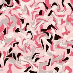 seamless pattern with pink hearts