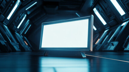 Electron billboard for advertising