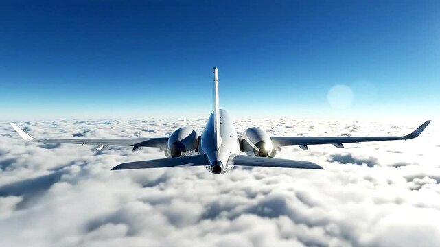 Experience the thrill of flying above the clouds in a private jet, soaring through the sky on an unforgettable journey, the epitome of luxury travel