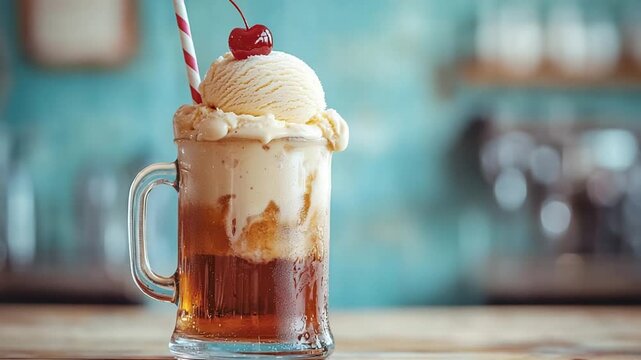 root beer float with ice cream classic video