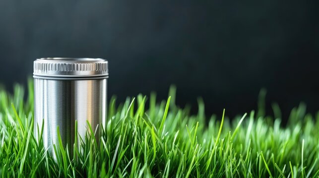 Solar panels and wind turbines are showcased in a vibrant green field, illuminated by sun rays in a clear blue sky, highlighting renewable energy - Powered by Adobe