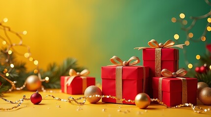 christmas tree and gifts