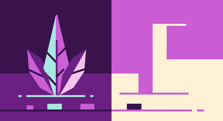 Abstract Crystal Formation in Geometric Design.