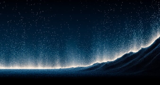 Dark blue sky with a lot of stars. The stars are scattered all over the sky. The sky is very dark