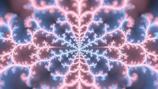 Fractal Bloom - A Symmetrical Dance of Light and Color.