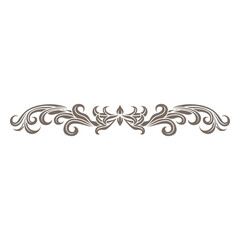 Decorative floral ornament divider