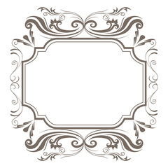 Decorative ornamented sqaure frame