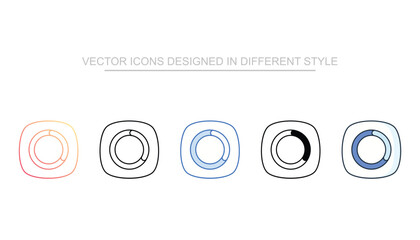 Circular Loader line icon vector stock with white background