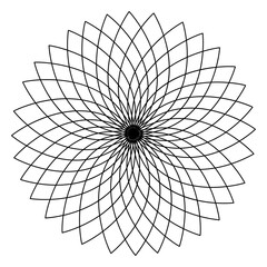 Obraz premium Lotus Flower Geometrical Design
