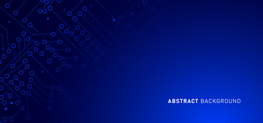 Digital technology banner green blue background concept, cyber technology circuit, abstract tech, innovation future data, internet network, Ai big data, futuristic wifi connection illustration concept