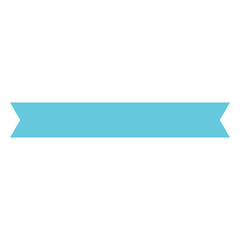 Fototapeta premium Retro ribbon sky blue label