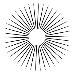 Fototapeta premium Sunlight rays icon