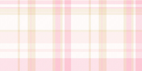 Soft, pastel tartan pattern. Delicate pinks and creams create a gentle, woven texture. Perfect for backgrounds, textiles, or any design needing a light, calming feel.