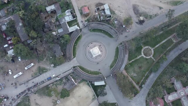 4K Drone Footage of Darbhanga Fort in Bihar, India | Aerial View of Historic Raj Fortress, Palace Complex, and Scenic Landscape