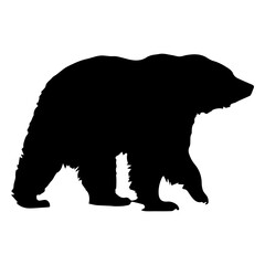 Grizzly bear silhouette