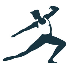 Ballet dancer posture t shirt grace detailed silhouette ballet