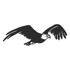 Eagle flying beak wing talon doodle bird