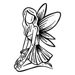 Fairy wing sitting stroke