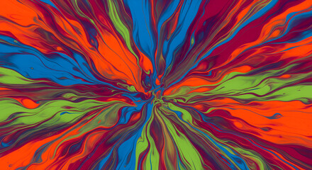 Abstract colorful fractal flower pattern wallpaper design illustration vector