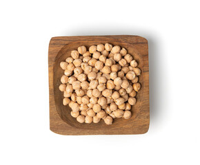 Chickpea, chick pea pile, dry Cicer arietinum fruits, raw Bengal gram legume, garbanzo beans
