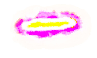 Abstract swirling cloud formation with bright yellow and magenta hues