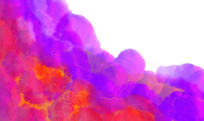 Vibrant neon smoke or clouds with glowing electrical energy pathways © MD MAHBUBUR RAHMAN R