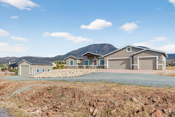 Expansive Property Frontage With Smoothly Graded Foundation Prepared For Landscaping Or Pool Installation © Allison