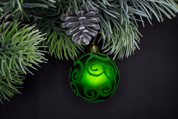 christmas decoration on a tree